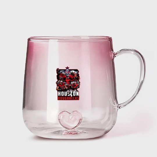 Discover Houston Roughnecks Gradient Glass Mugs