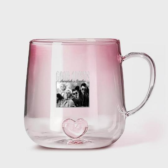 Discover Good Omens Movie Gradient Glass Mugs, Aziraphale 2023 Movie Bootleg Gradient Glass Mugs