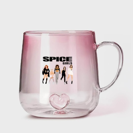 Discover The Spice Girls Photo Poses Gradient Glass Mugs Gradient Glass Mugs Mens Unisex, Vintage Spice Girls Gradient Glass Mugs