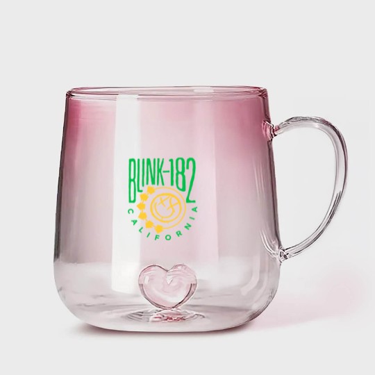 Discover Blink-128 Gradient Glass Mugs, Smiley Face Gradient Glass Mugs, Rock Show Gradient Glass Mugs,