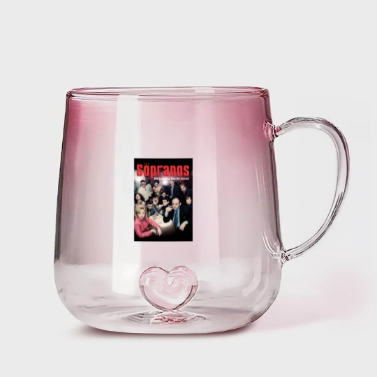 Discover Sopranos Gradient Glass Mugs Sopranos Stickers Sticker Gradient Glass Mugs