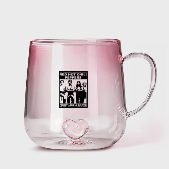 Discover Red Hot Chili 90s Vintage Style Unisex Gradient Glass Mugs, RHCP Gradient Glass Mugs