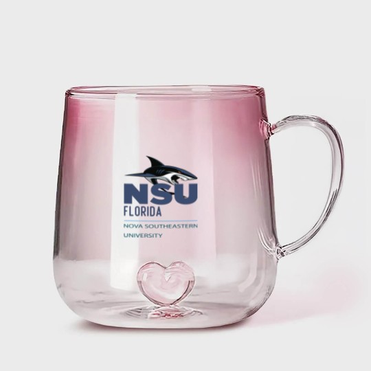 Discover Nova Southeastern University blue shark NSU Gradient Glass Mugs