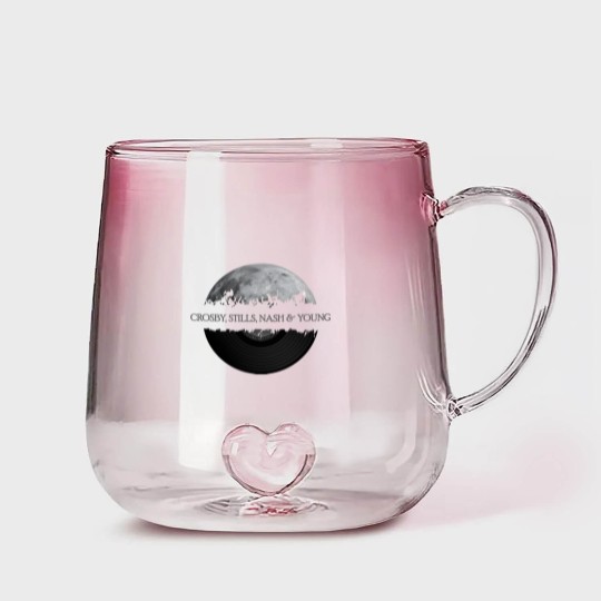 Discover Crosby, Stills, Nash Young moon - Crosby Stills Nash Young Moon - Gradient Glass Mugs