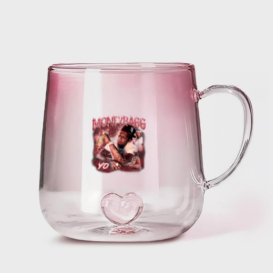 Discover Moneybagg Yo Rap Gradient Glass Mugs, Rapper Bootleg Vintage 90s Y2K Style
