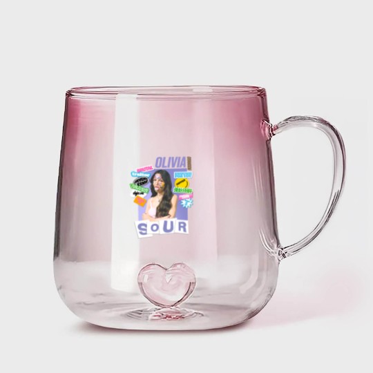 Discover Vintage Olivia Rodrigo Gradient Glass Mugs, Olivia Rodrigo Sour Tour Music Gradient Glass Mugs