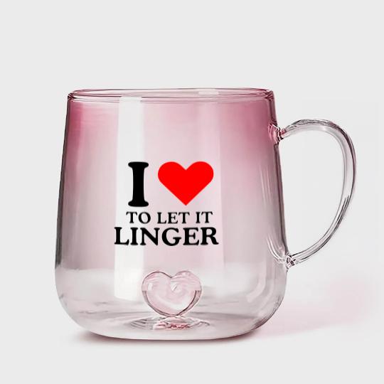 Discover LET IT LINGER , I love to let it linger by the cranberries Gradient Glass Mugs