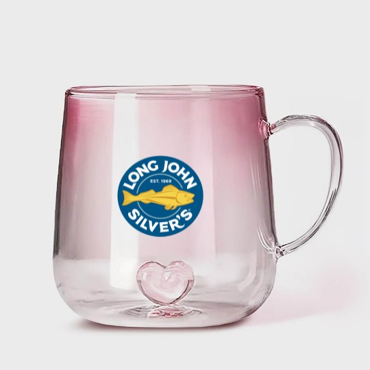 Discover Long John Silvers Restaurant Logo Gradient Glass Mugs
