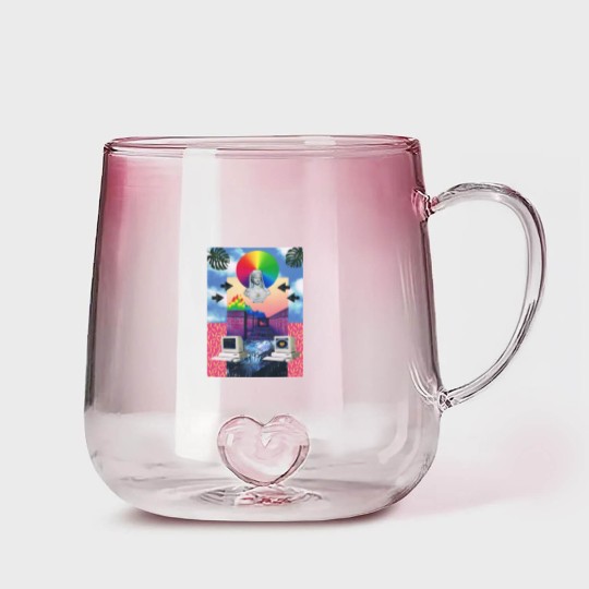 Discover Vaporwave 4 - Vaporwave - Gradient Glass Mugs