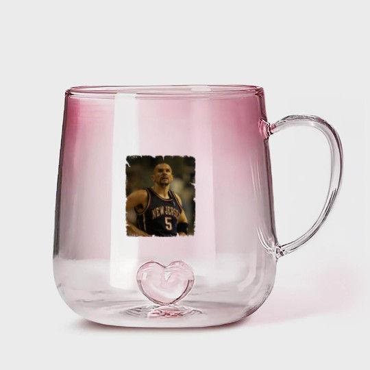 Discover Jason Kidd - Vintage Design Of Basketball Gradient Glass Mugs