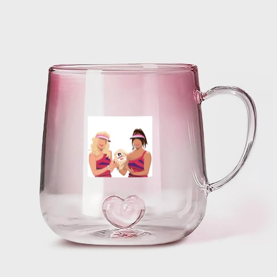 Discover SNL Super Showcase Maya Rudolph and Kristen Wiig Gradient Glass Mugs