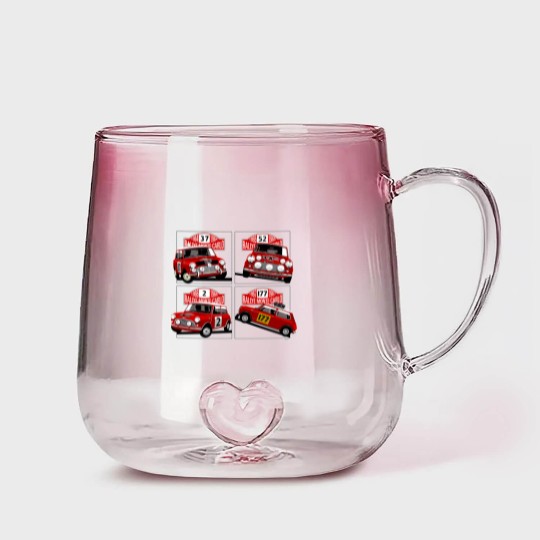 Discover Monte Carlo Rally Mini Coopers Gradient Glass Mugs