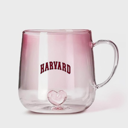 Discover Get Here Harvard University Gradient Glass Mugs - Arched Block - Officially Licensed Gradient Glass Mugs