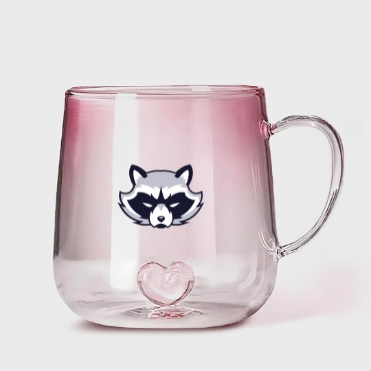 Discover Angry Raccoon - Raccoon - Gradient Glass Mugs