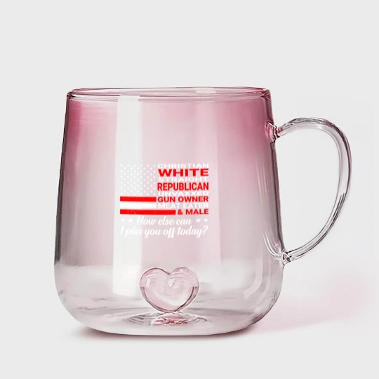 Discover Christian White Straight Republican Unvaxxed (On Gradient Glass Mugs