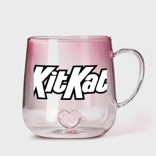 Discover Kit Kat Chocolate Candy Food Cool Worn Funny Gradient Glass Mugs