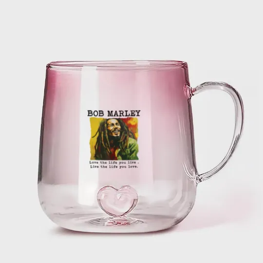 Discover Every Little Thing Gonna Be Alright Bob Marley Gradient Glass Mugs