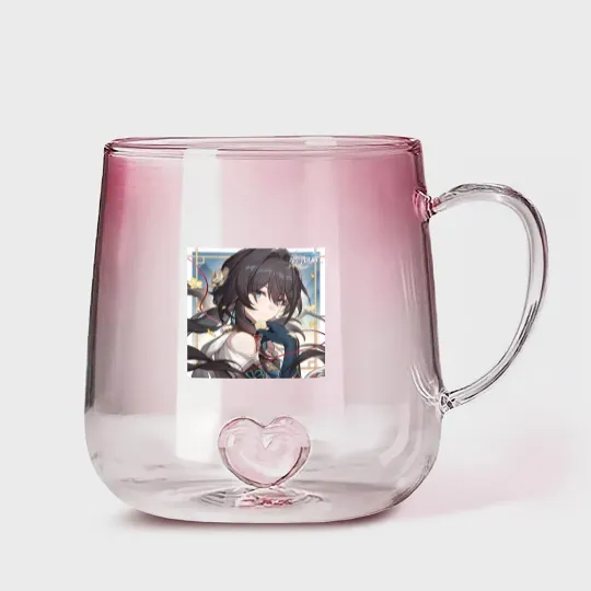 Discover Honkai Star Hail - Ruan Mei  Valentines Day Artwork 2024 Gradient Glass Mugs