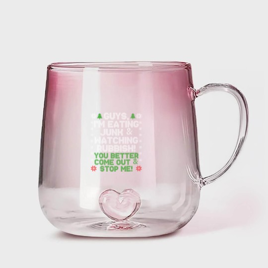 Discover Guys, I'm Eating Junk And Watching Rubbish! Gradient Glass Mugs