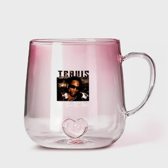 Discover Travis Scot Utopia Tracklist Gradient Glass Mugs, Vintage Travis Utopia Gradient Glass Mugs
