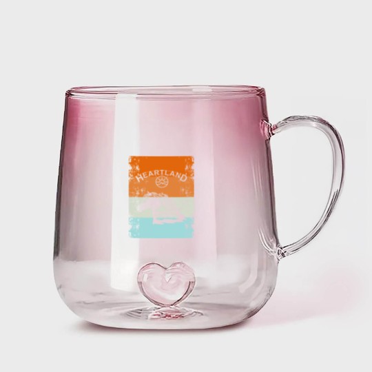 Discover Heartland,heartland ranch,Sunset heartland Gradient Glass Mugs