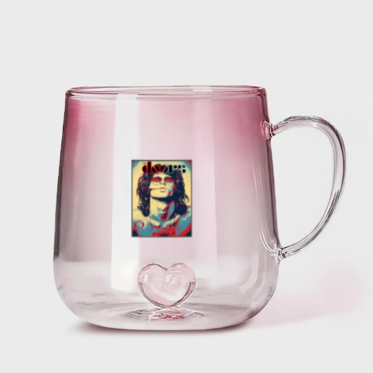 Discover The Doors Jim Morrison American Poet Rock Music Gradient Glass Mugs