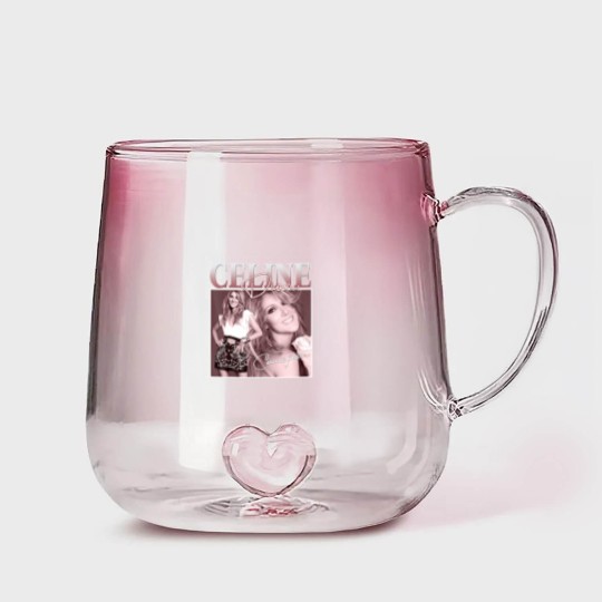 Discover Célines Dions Pop Music Diva Legend 80s Limited Gradient Glass Mugs