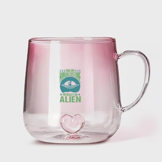 Discover Alien Alien Gradient Glass Mugs