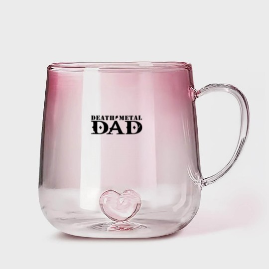 Discover death metal dad Gradient Glass Mugs