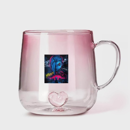 Discover Jinx Arcane Gradient Glass Mugs - Arcane Jinx League of Legends Gradient Glass Mugs
