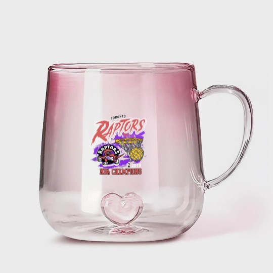 Discover Vintage 90s Graphic Style Toronto Raptors Gradient Glass Mugs