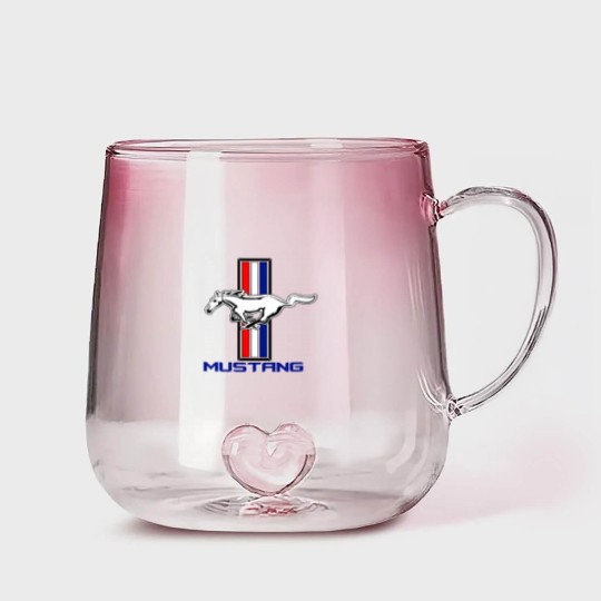 Discover Mustang Vintage Tribar Lovers Gradient Glass Mugs
