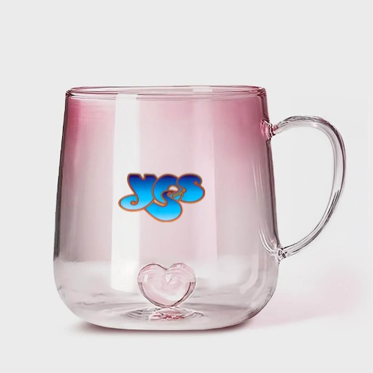 Discover Yes Classic Logo Gradient Glass Mugs