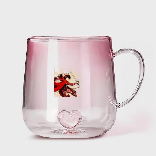 Discover Levi Ackerman - Captain Levi - Gradient Glass Mugs
