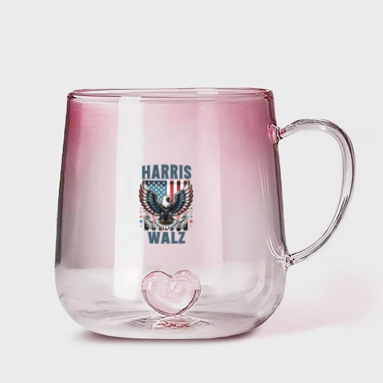 Discover Harris Walz Gradient Glass Mugs, Kamala Harris Walz 2024 Gradient Glass Mugs, Madam President Gradient Glass Mugs