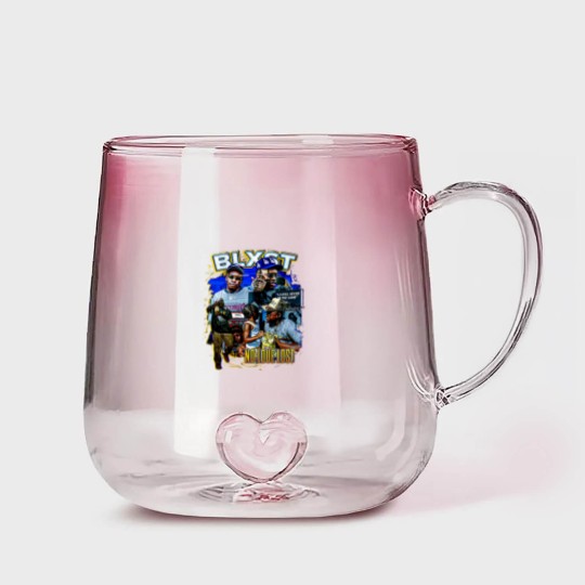 Discover BLXST 90s Vintage Bootleg Style Rap Gradient Glass Mugs