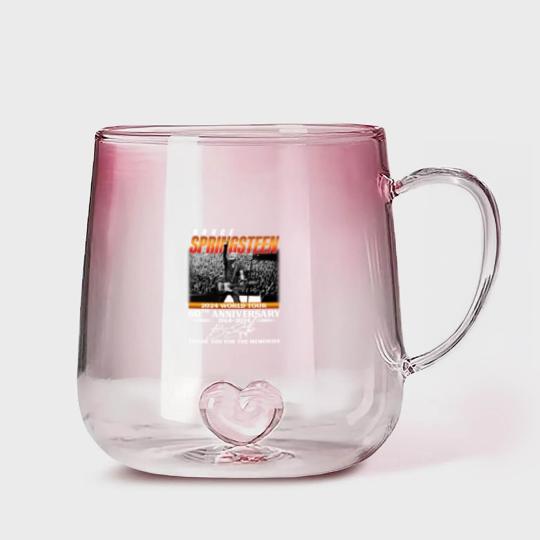 Discover Bruce Springsteen 2024 Tour Gradient Glass Mugs, Bruce Springsteen 60th Anniversary Gradient Glass Mugs