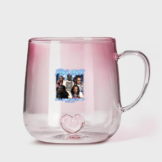 Discover FBG Duck Hiphop Gradient Glass Mugs, FBG Duck American Rapper Gradient Glass Mugs