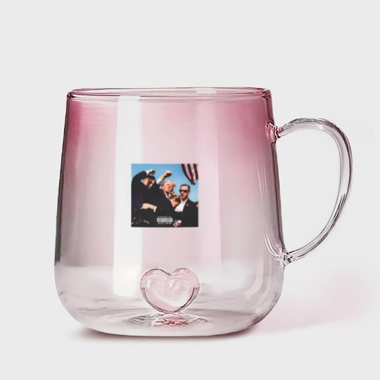 Discover TRUMP Album Cover Shooting Gradient Glass Mugs