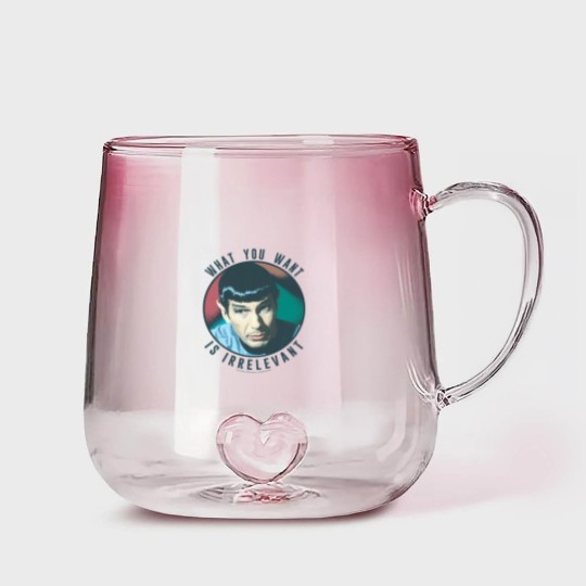 Discover The Original Series Spock What You Want Is Irrelevant Gradient Glass Mugs