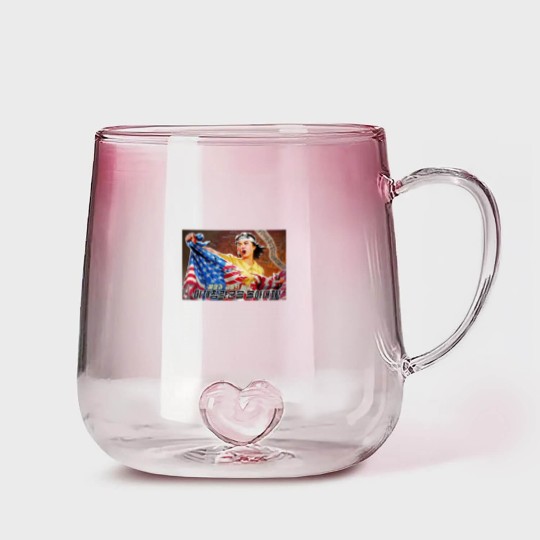Discover North Korea Propaganda 2 Gradient Glass Mugs