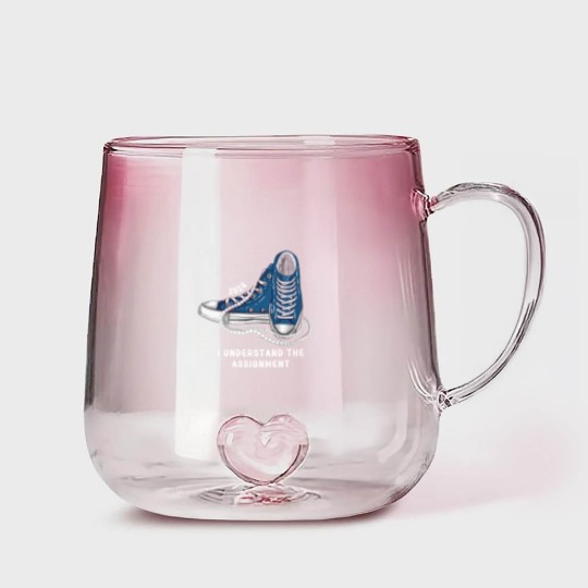 Discover I Understand The Assignment Vote Blue rally Gradient Glass Mugs, Kamala Harris Sneakers and Pearls