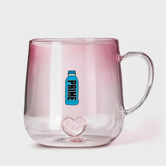 Discover KSI and Logan Paul Prime Hydration Drink blue raspberry Active Gradient Glass Mugs