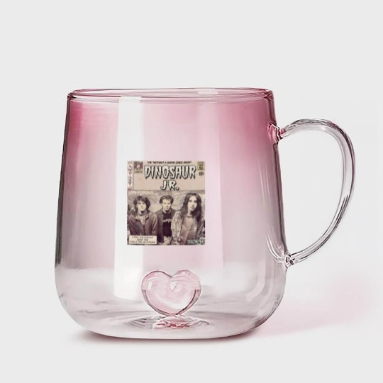Discover Dinosaur Jr. Comic 90s Gradient Glass Mugs, Dinosaur Jr Gradient Glass Mugs Fan Gifts, Dinosaur Jr Vintage Gradient Glass Mugs