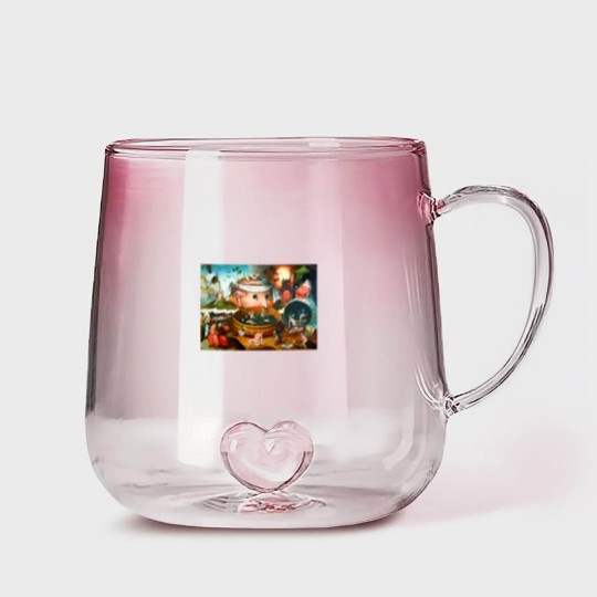 Discover The Vision of Tondal Hieronymus Bosch Gradient Glass Mugs