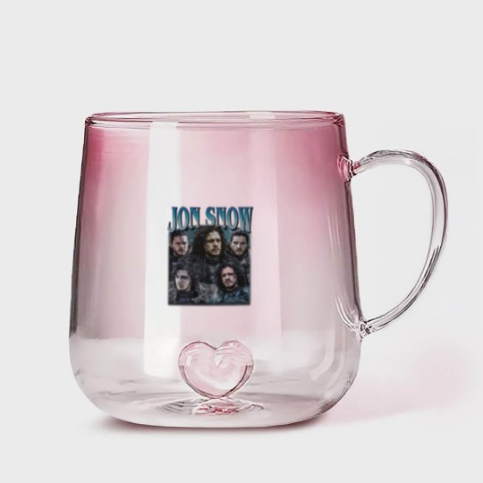 Discover Jon Snow Vintage Graphic 90s Gradient Glass Mugs, Jon Snow Gradient Glass Mugs, Jon Snow Rock Style Bootleg Gradient Glass Mugs, Custom Photo Gradient Glass Mugs