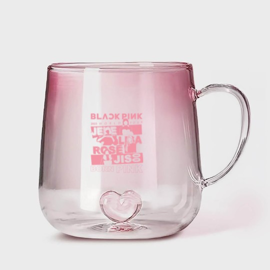 Discover Blackpink World Tour Gradient Glass Mugs, Pink Blackpink Gradient Glass Mugs, Blackpink Merch Gradient Glass Mugs, in Your Area Album
