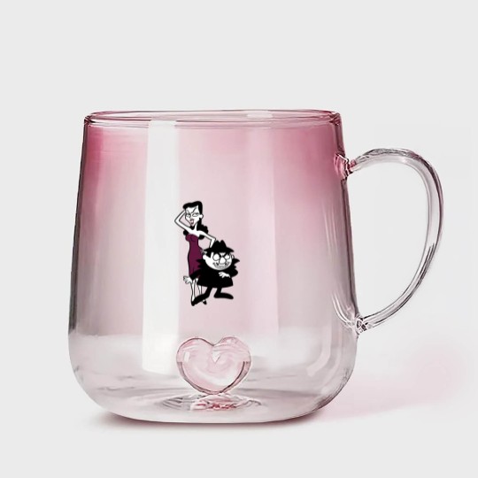 Discover Boris Badenov and Natasha Fatale - Rocky & B Gradient Glass Mugs