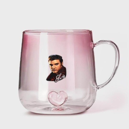Discover Vintage Elvis Presley Gradient Glass Mugs 90s Band Gradient Glass Mugs Big Face Grail