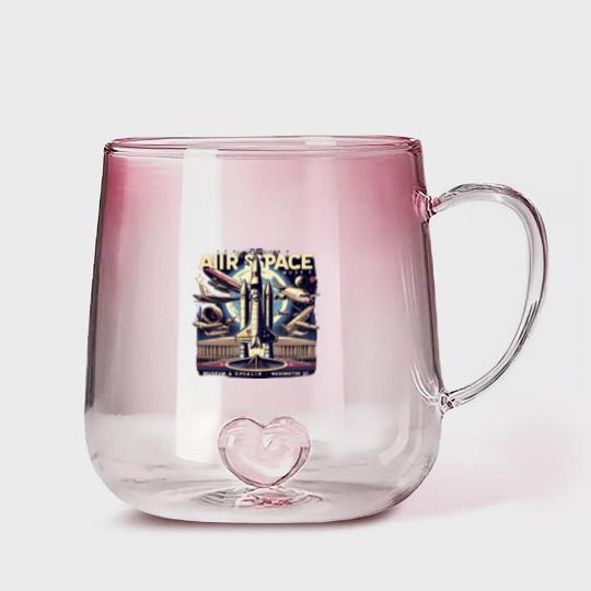 Discover Air and Space Museum Washington DC Classic Gradient Glass Mugs